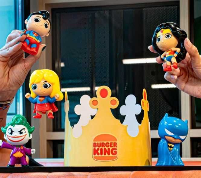 Bonecos Super Heróis Heróis DC King Jr. Burger King