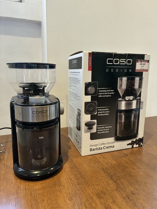 Moinho de café CASO Design Barista Crema — com caixa