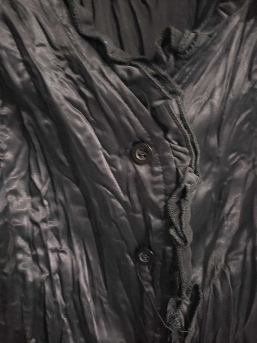 Top Preto de Cetim - Tamanho S