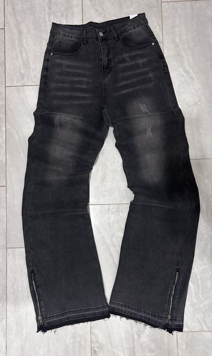 Black flared jeans