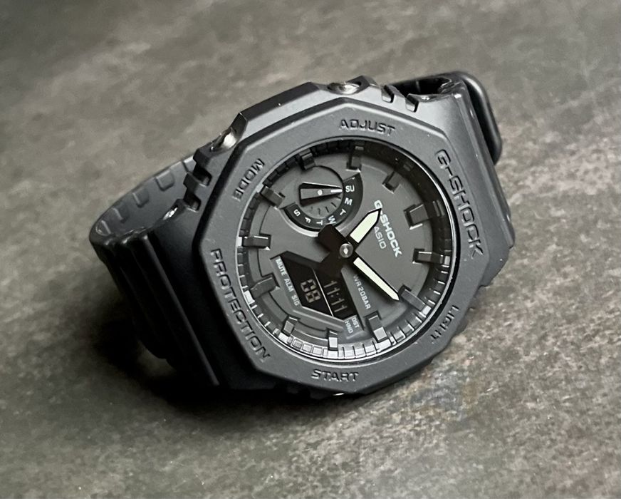 NEW! Годинник протиударний Casio G-Shock GA-2100-1A1 оригінал