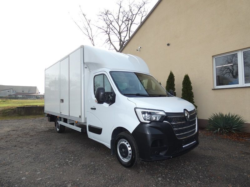 Renault Master kontener+winda 750 kg, nawigacja LED  boczne drzwi