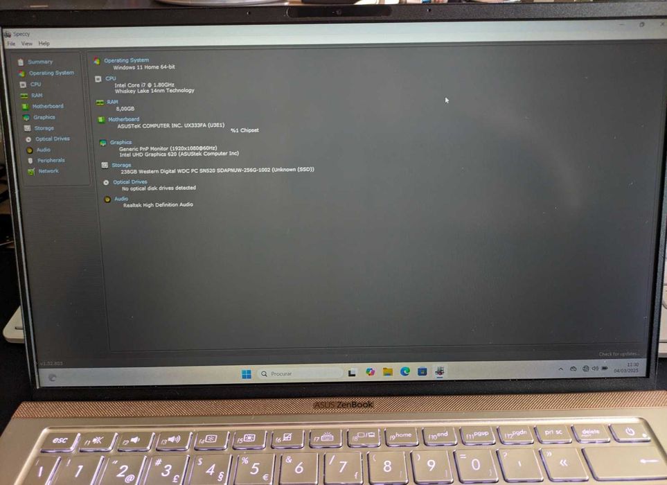 Portátil ASUS Zenbook 13 UX333F