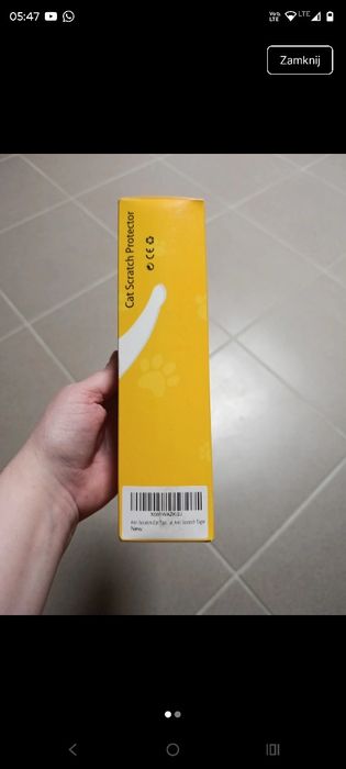 Folia zabezpieczająca meble - drapak dla kota