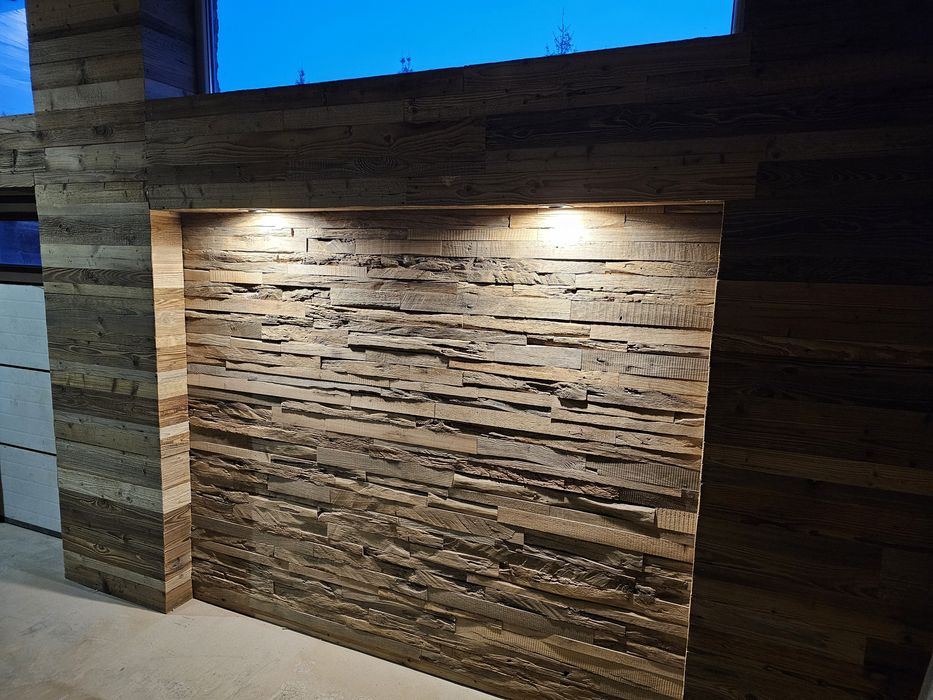 Stare drewno,stary dąb mozaika ścienna