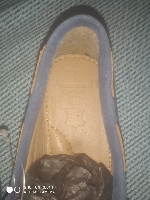 Mocassim azuis escuros
