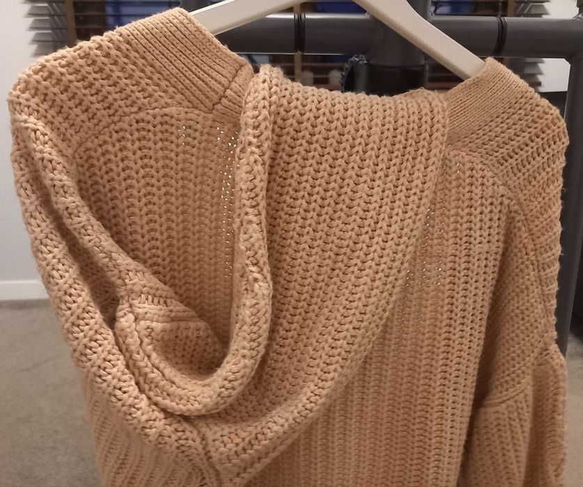 Wiązany gruby kardigan sweter PRIMARK M 38