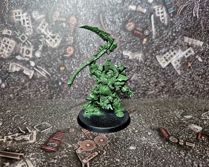Warhammer 40K. Death Guard: Typhus – złożony, w podkładzie