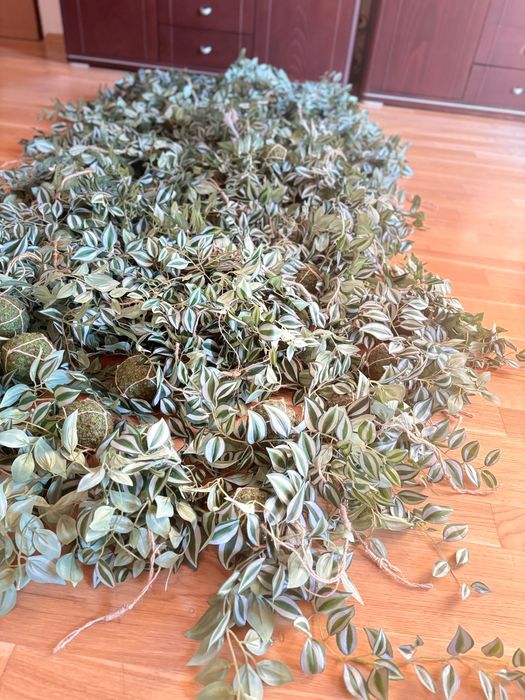 Dekoracja dżungla zielone kule