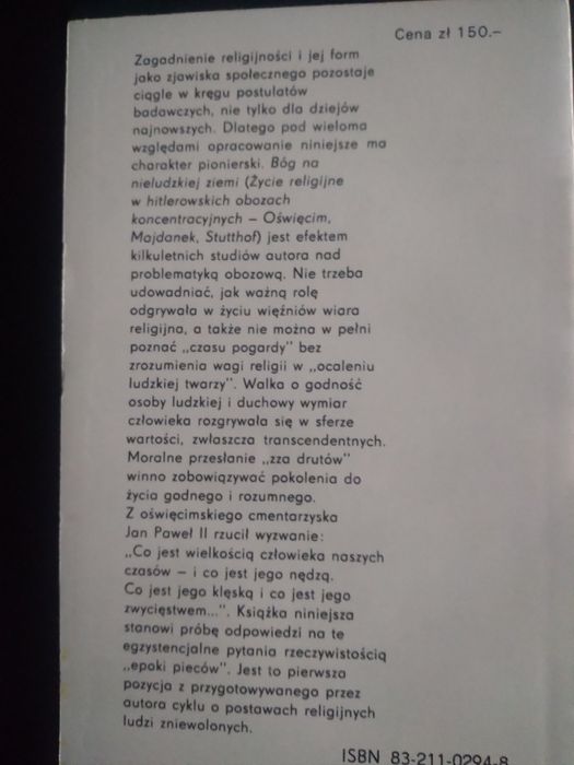 Bóg na nieludzkiej ziemi- Wiesław Jan Wysocki