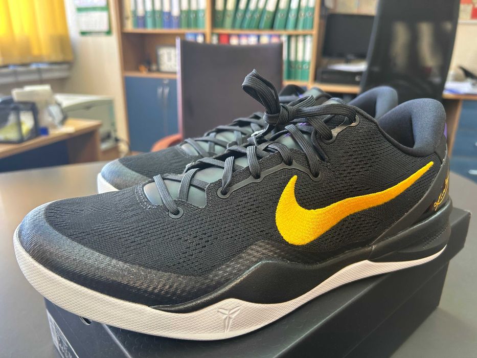 Kobe 8 Protro Black and University Gold Lakers