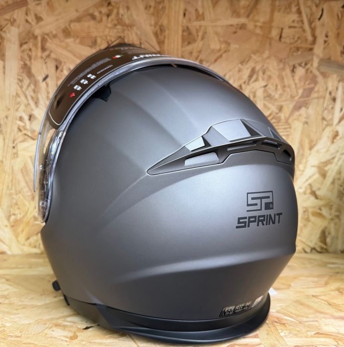 capacete sprint evo easy cinza - oferta pinlock - novo