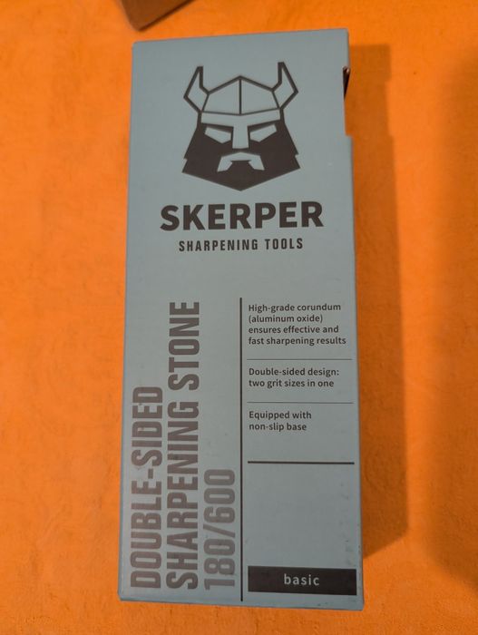 Pedra de afiar com dupla face Skerper 180/600 - NOVA
