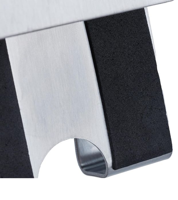 Relaxdays Zestaw 4 haczyków na drzwi, stal nierdzewna