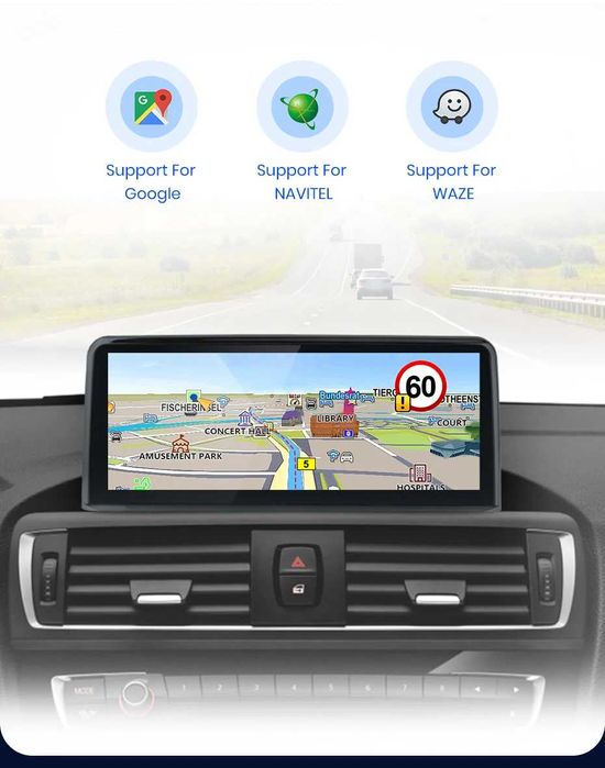 Rádio Android BMW Serie 3/4 F30 F31 Carplay GPS 4/64GB 4G 8-core NOVO