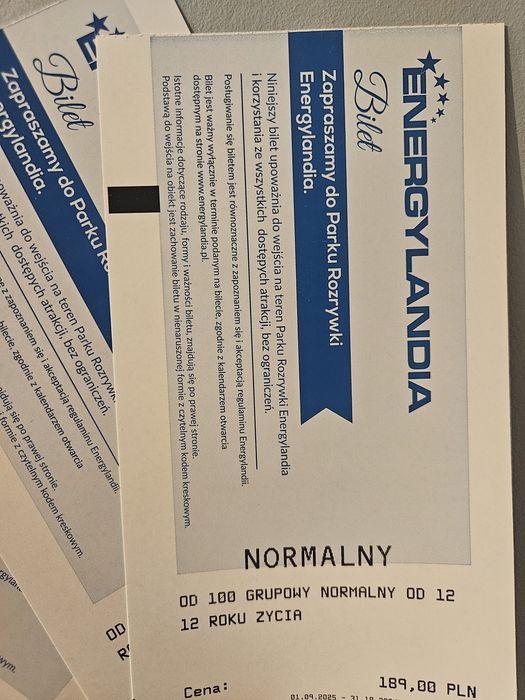 Bilety Energylandia