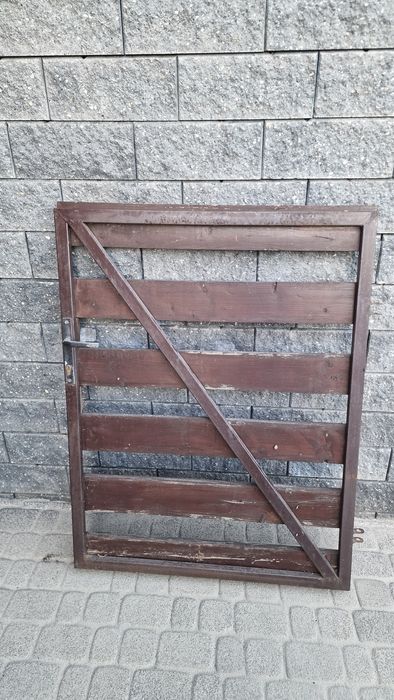 Furtka metalowo - drewniana 130x100