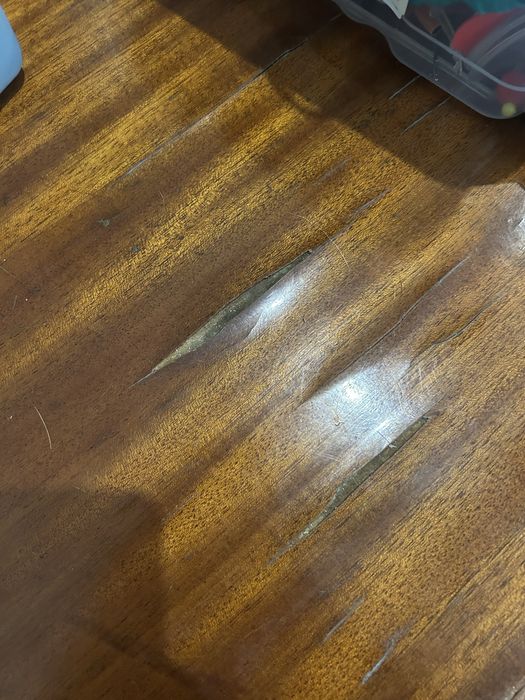 Mesa de jantar de madeira extensível