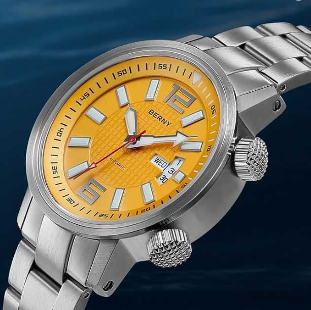 Zegarek BERNY zegarek en's Automatic Compressor Diver WatchAM7081MS