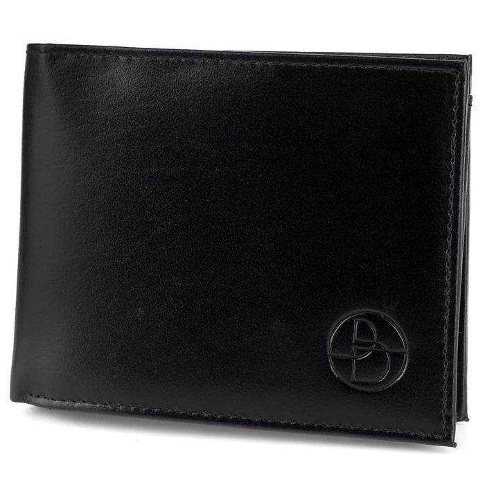 Portfel męski skórzany ARTURO 033 czarny z pudełkiem prezent imieniny