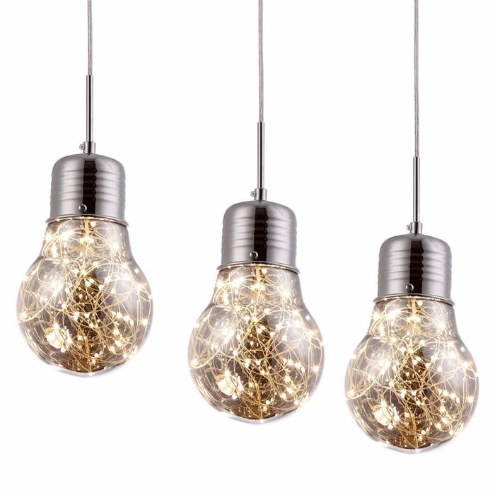 Designerska lampa wisząca Bulb LED 15W – nowa, 50% taniej