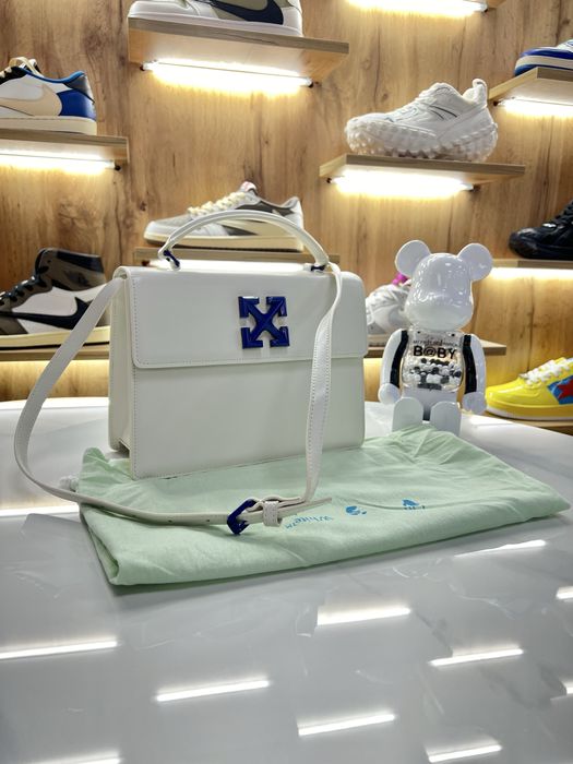 Сумка Жіноча OFF-WHITE Jitney Bag White / Blue