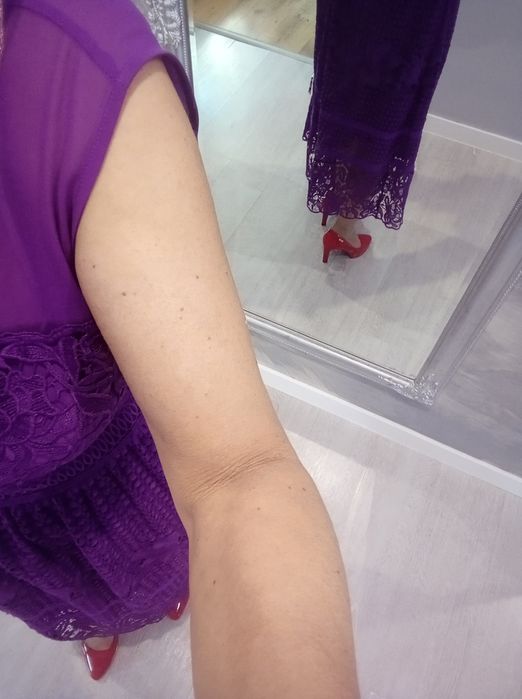 Piękna elegancka wizytowa sukienka maxi r S/M HALLHUBER DONNA