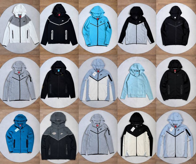 Спортивна кофта Nike Tech Fleece/кофта найк теч фліс/зіпка найк теч