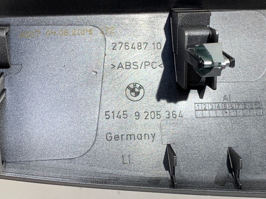 LISTWY DEKOR BMW F21 9205364 Hatchback WYKOŃCZENIE WNĘTRZA, OZDOBNE