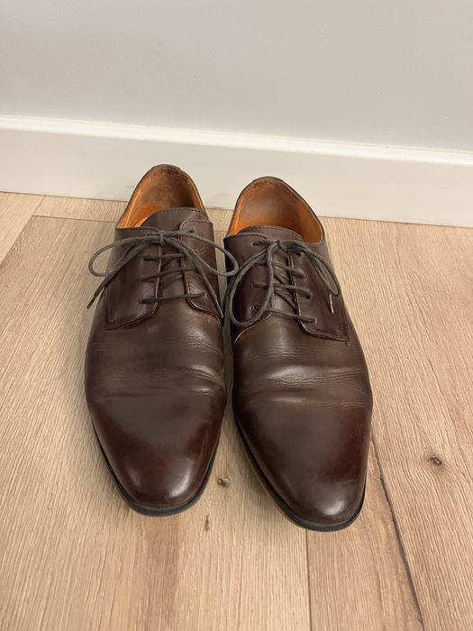 Sprzedam skórzane buty, brugsy, półbuty Kazar roz.42 brązowe