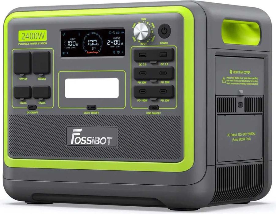 Зарядна станція Fossibot F2400 Green Wi-Fi 2400 Вт (в наявності)