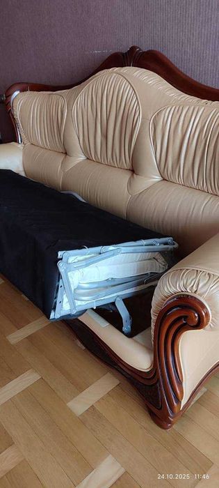 Шкіряний диван (розкладний і нерозкладний)