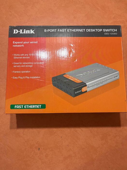 Коммутатор неуправляемый D-Link DES-1008D б/у