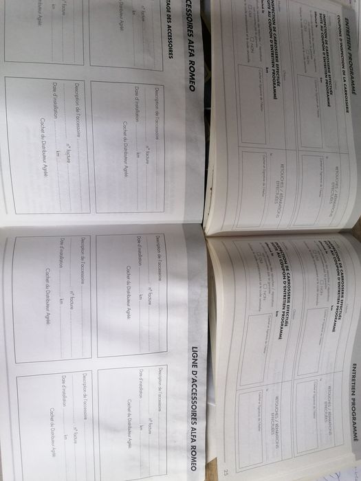 Książka instrukcji i serwisu