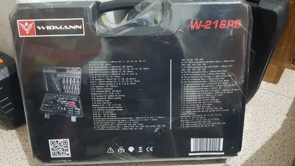 Mala de ferramentas WIDMANN 216pc