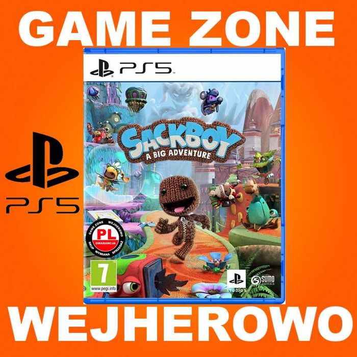 SackBoy Wielka Przygoda PS5 = PŁYTA PL sklep Wejherowo / Sack Boy PS5