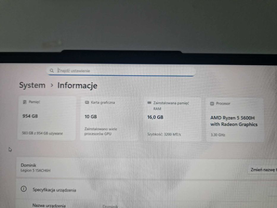 Lenovo Legion 5 RTX 3070