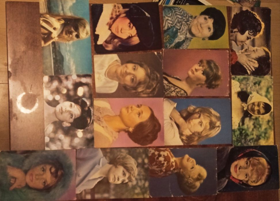 Набір листівок, актери радянського і зарубіжного кіно. 1960-і