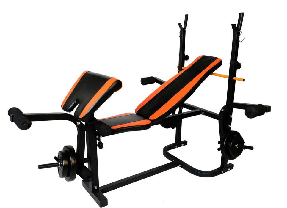 Лавка Скамья жима жиму штанги W-0020 з тягою стійками партою Лава