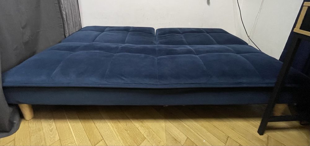 Диван книжка синій розкладний