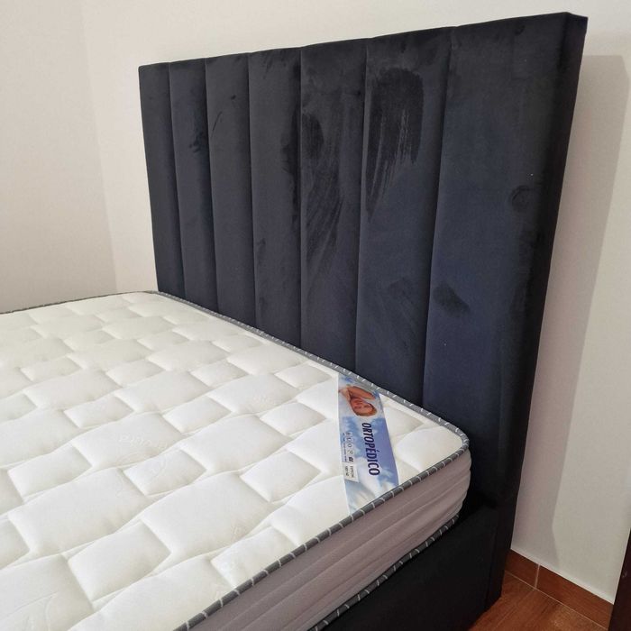 Camas De Casal Estofadas ALTA GAMA - MODELO GOMOS - Top de Gama 190x140m Estrado Incluído!!