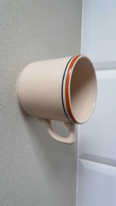 Kubek ceramiczny PRL Włocławek vintage kolekcjonerski