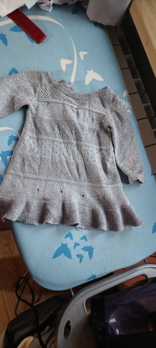 Sukieneczka srebrna błyszcząca idealna na święta 68
