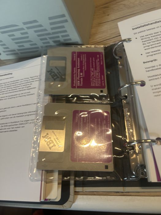 IBM Wisepak komplet retro oprogramowanie dyskietki IBM Writing Assistant kolekcjonerski zestaw