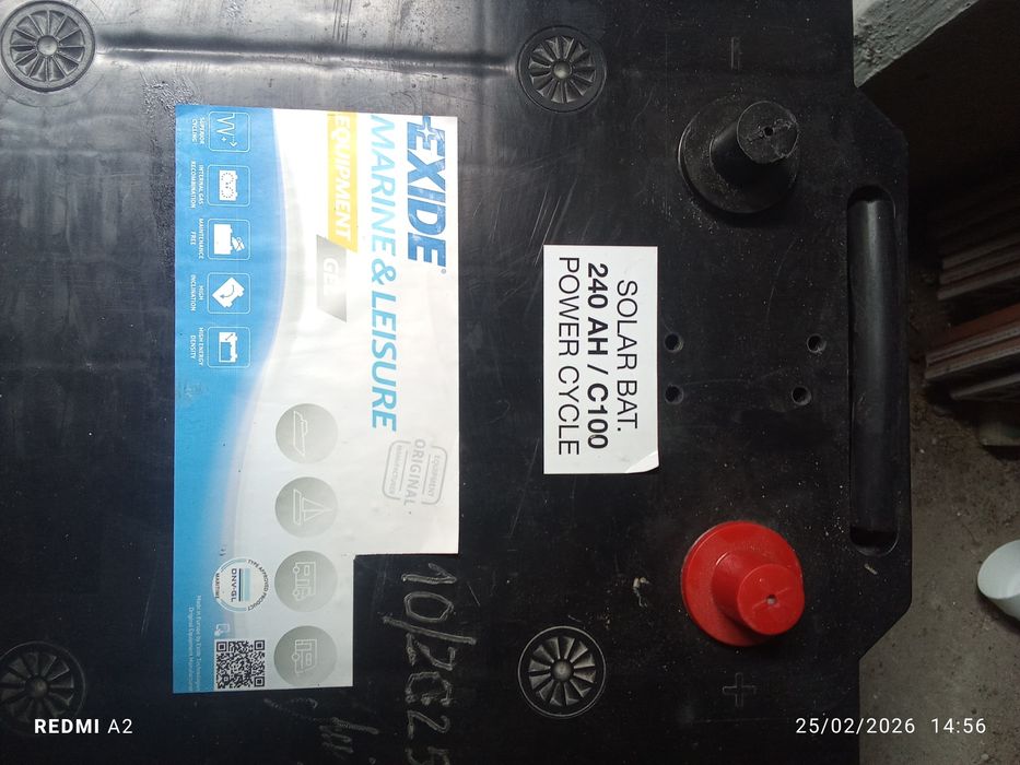 Bateria solar 240 A Gel