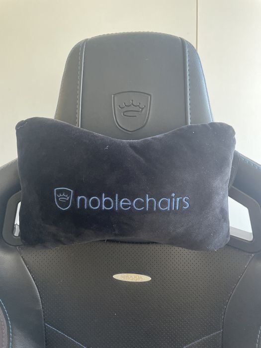 Cadeira NOBLECHAIRS EPIC PU leather Black/Blue