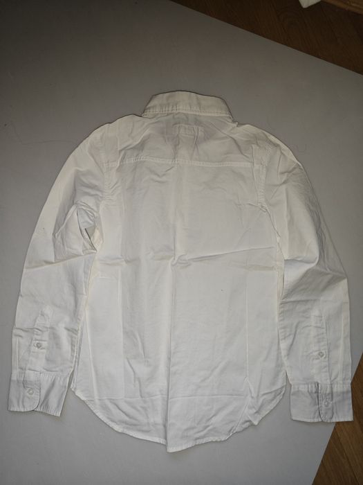 Нова рубашка сорочка біла 134 см 8 9 років hm logg святкова