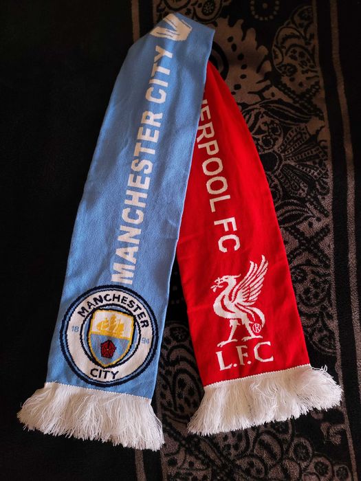 Футбольный шарф Манчестер сити vs Ливерпуль