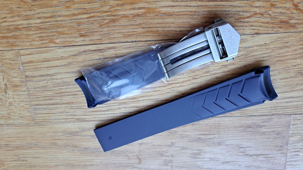 Pasek Tag Heuer Aquaracer 20 22 mm  czarny niebieski