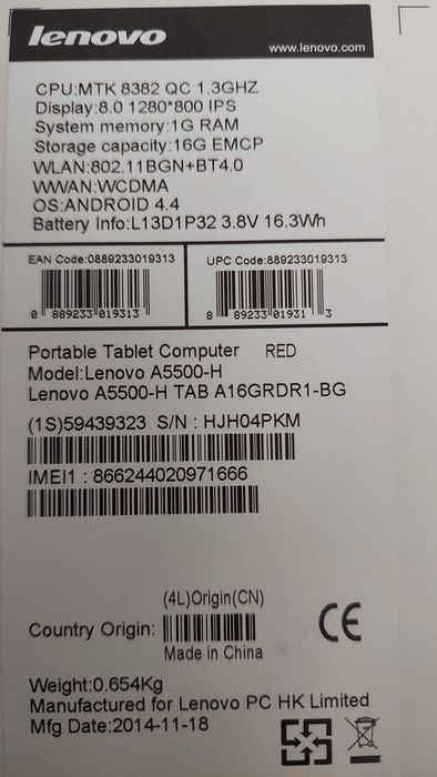 Tablet Lenovo A8-50